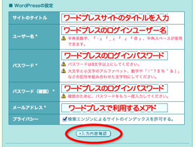 ワードプレスの設定